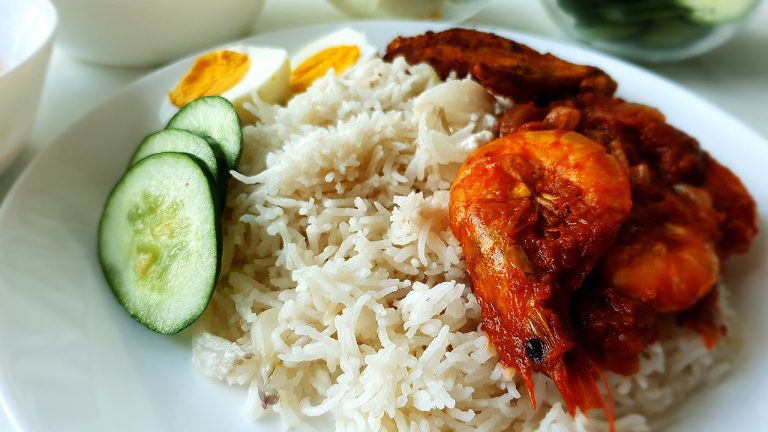 Nasi Lemak Udang Sambal